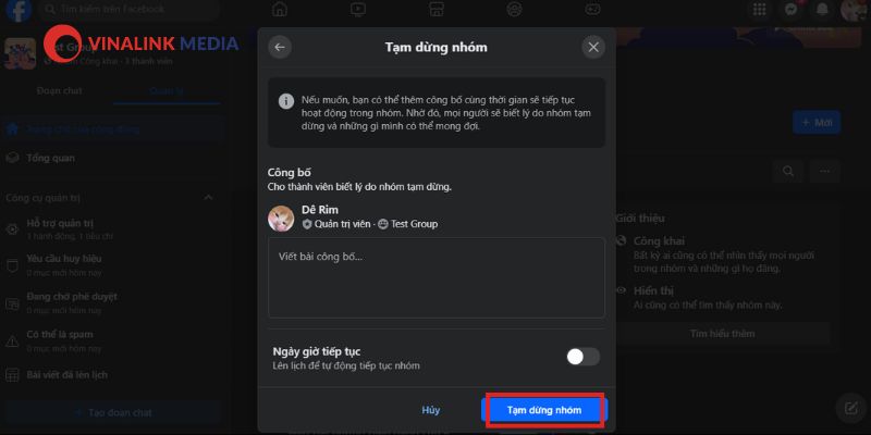Lưu trữ nhóm Facebook trên máy tính 3